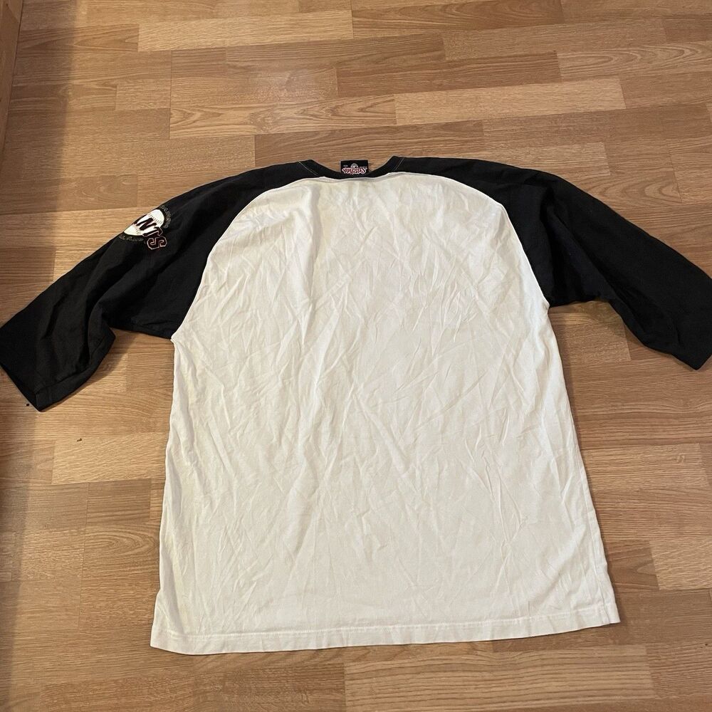 Y2K Stitches San Francisco Giants MLB TEE Raglan T Shirt Size XL 3/4 Sleeve - Picture 7 of 9